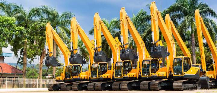 Flottes de pelles mécaniques neuves Rennes